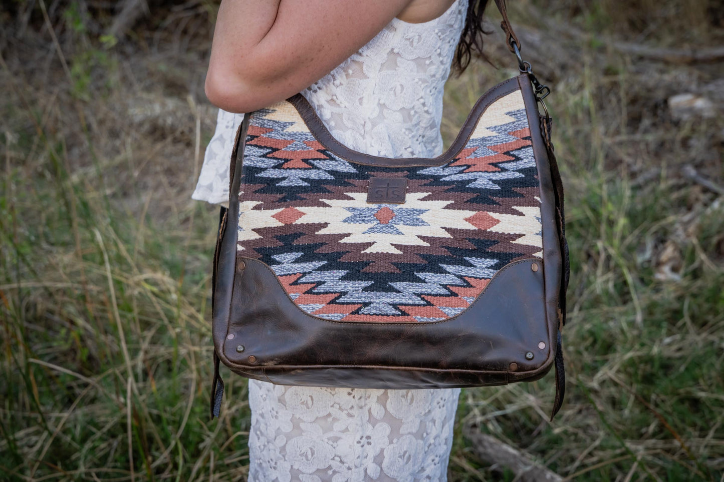 Guadalupe Serape Hobo Bag