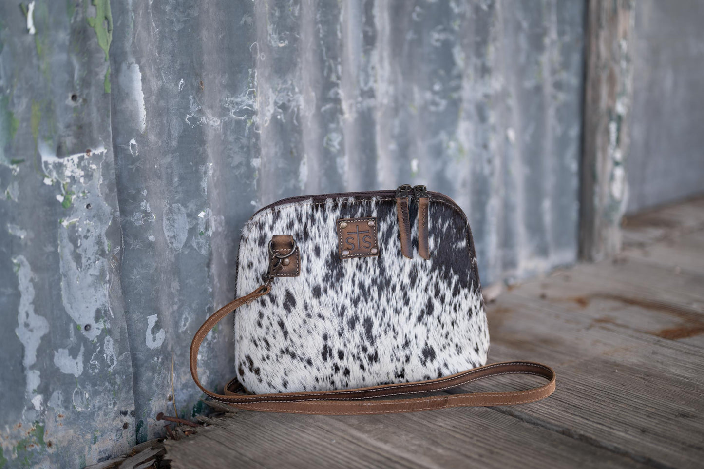 Cowhide Weezy Crossbody