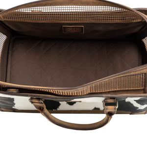 Cowhide Pet Carrier