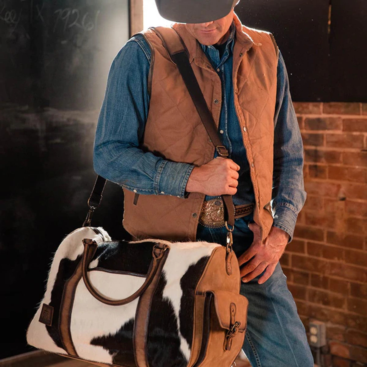 Cowhide Duffle