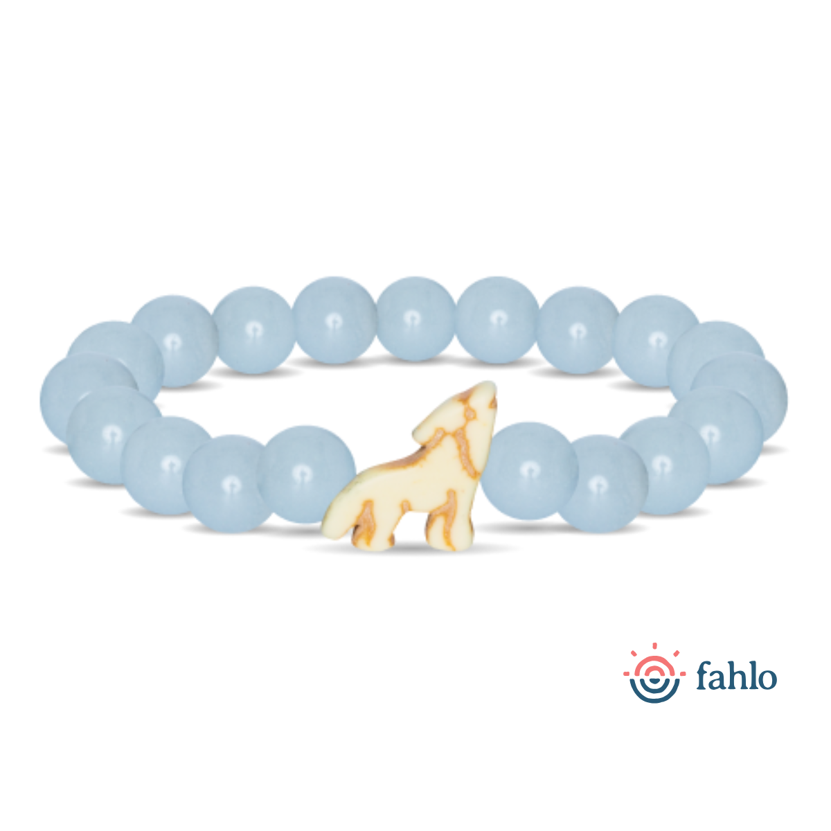 The Scout Bracelet - Wolf - Glow in the Dark Aqua