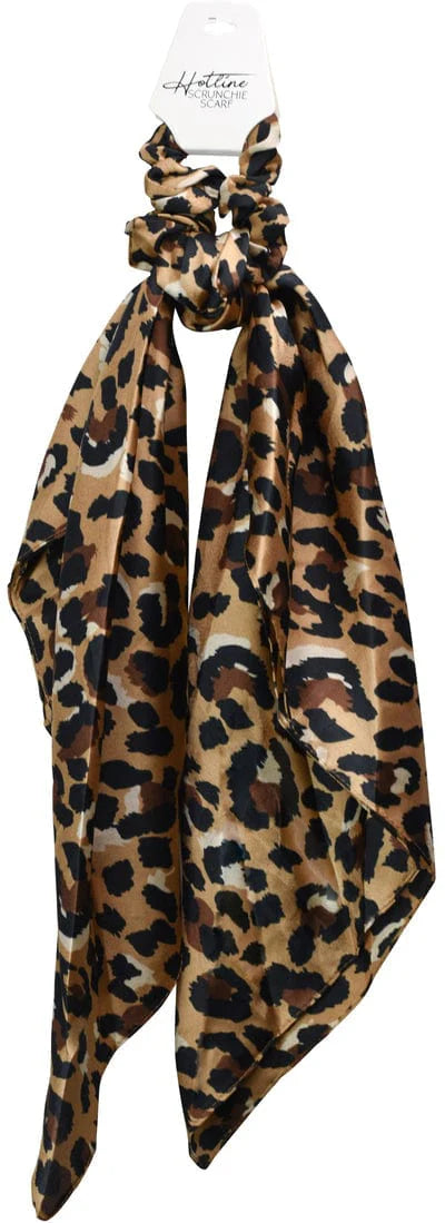 Leopard Scrunchie Scarf