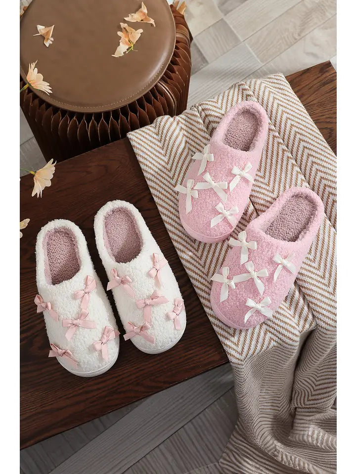 Bow Trim Slippers