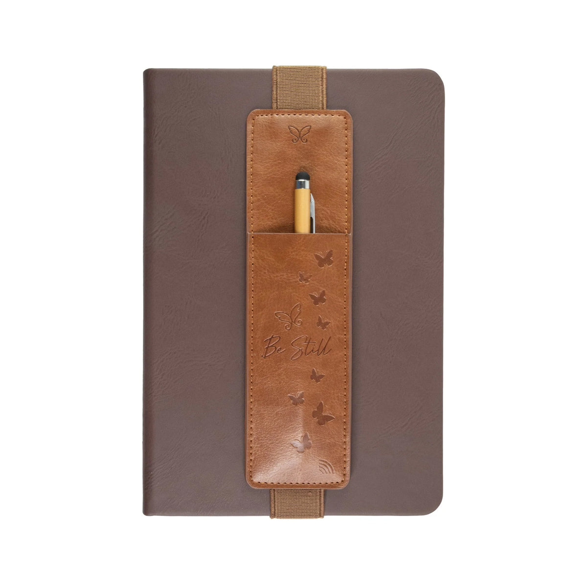 Logos Trading Post Be Still Psalm 46:10 Brown Pen Pocket