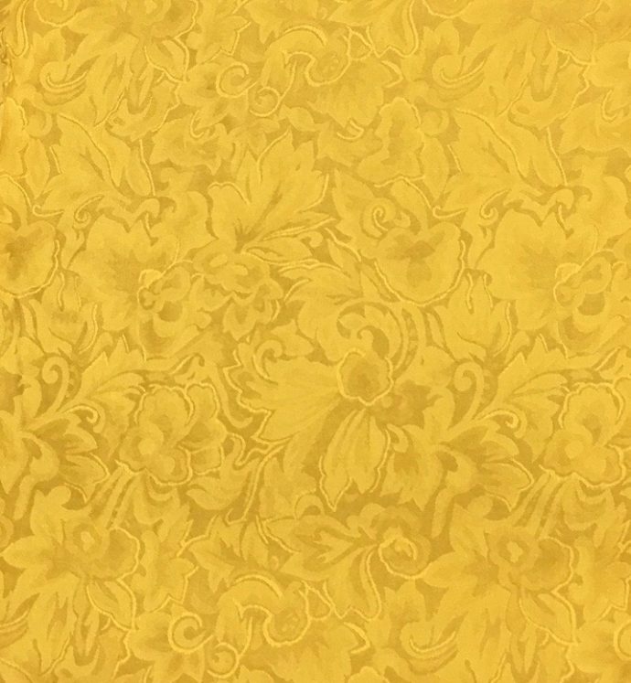 Yellow Jacquard Silk Scarf