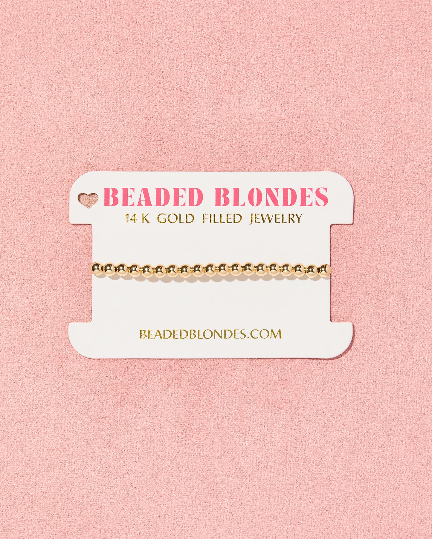 4MM Gold Beaded Bracelet