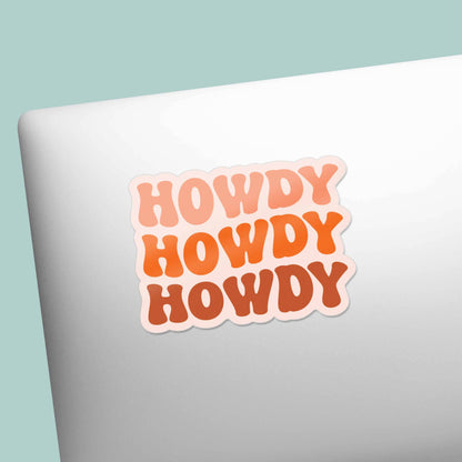 Howdy Pink Cowgirl Sticker for Hydroflask