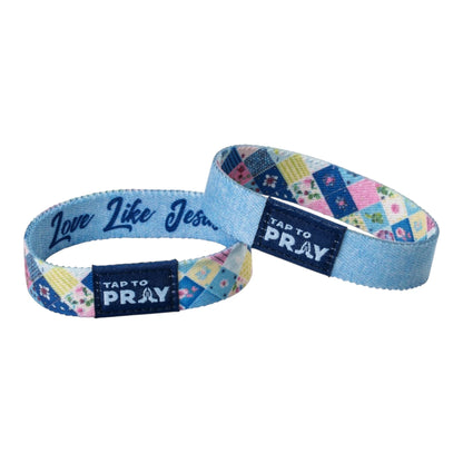 Tap To Pray Wristbands -Love Like Jesus