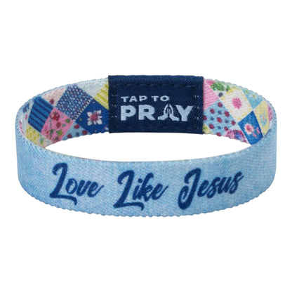 Tap To Pray Wristbands -Love Like Jesus