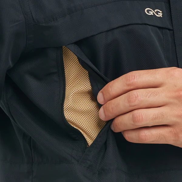 GameGuard Caviar Black Explorer Short Sleeve Shirt – Men's Performance Fishing & Outdoor Shirt