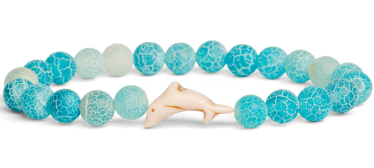 Odyssey Bracelet-Dolphin Aqua Blue
