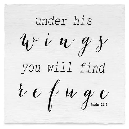 Swaddle Blanket - Psalm 91:4