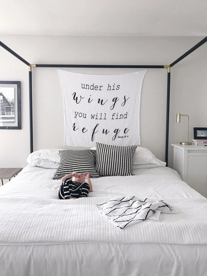 Swaddle Blanket - Psalm 91:4