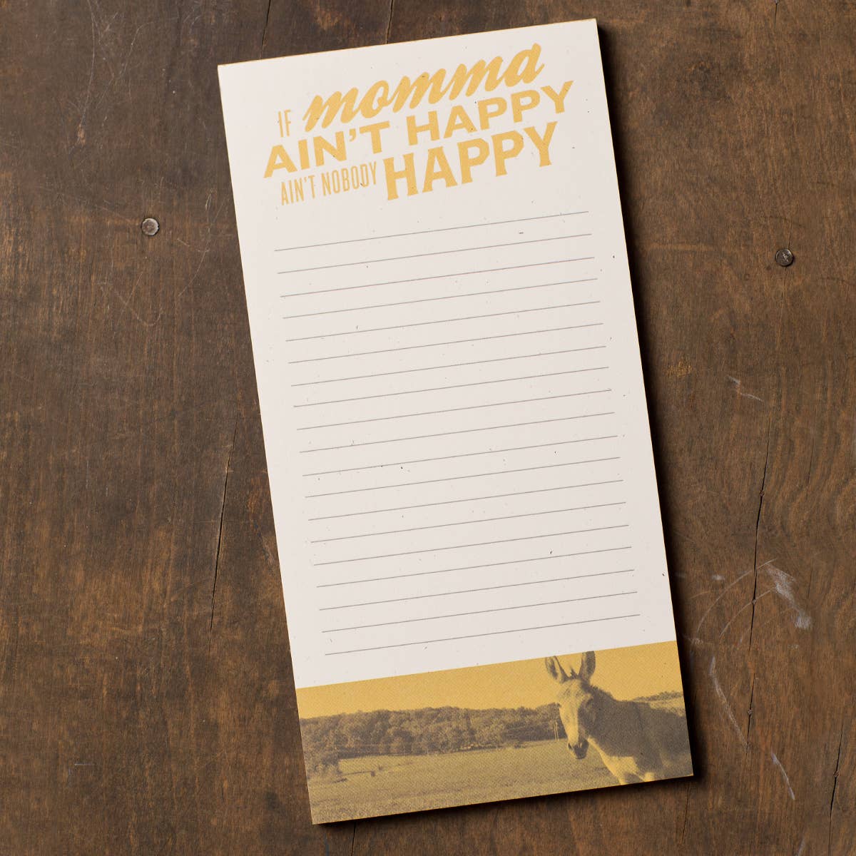 SFDB - Momma Ain't Hap Notepad