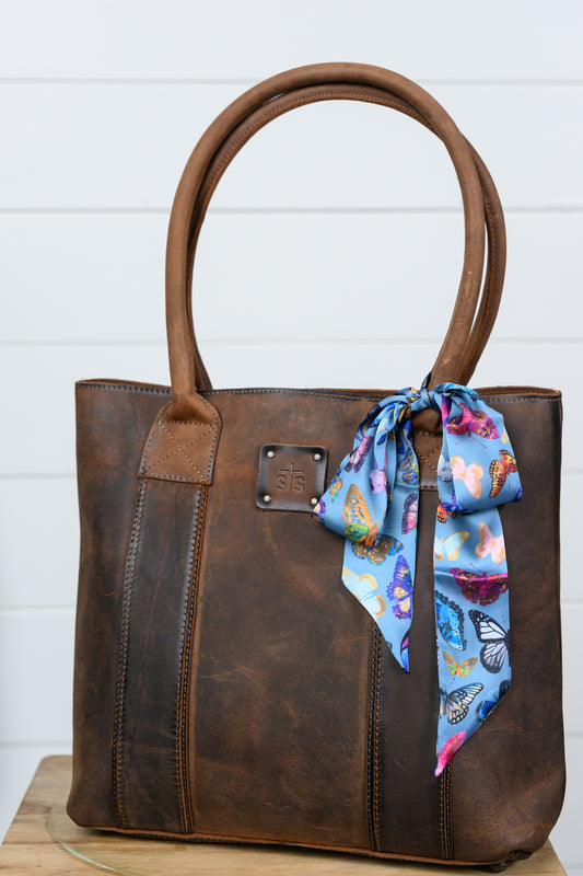 Butterfly Chambray Twilly