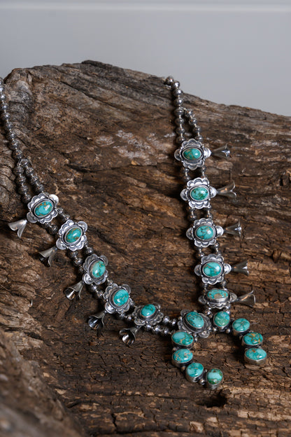 Sonoran Gold Turquoise Squash Blossom Set