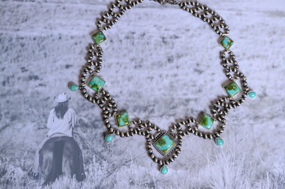 Dancing Rain Turquoise Necklace