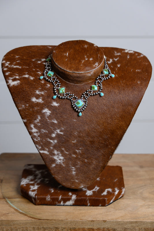 Dancing Rain Turquoise Necklace