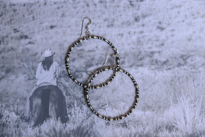 SS Varied Bead Hoop Earrings