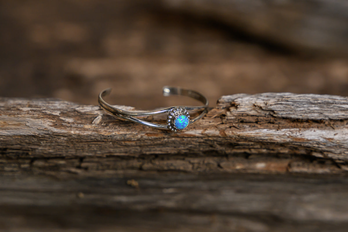 Baby Cuff Blue Opal 2