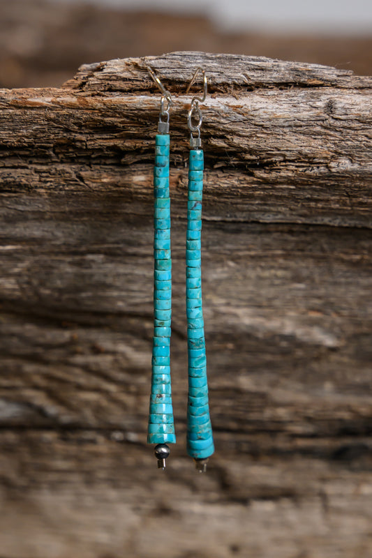 Heishi-Style Turquoise Earring