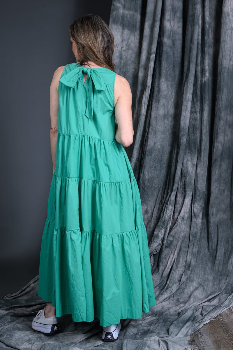 Pinch Green Tiered Maxi Dress
