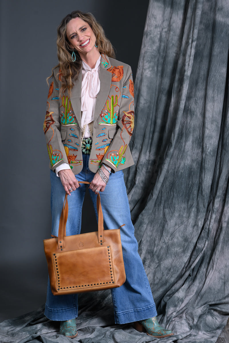 Western Chain Stitch Wagon Blazer