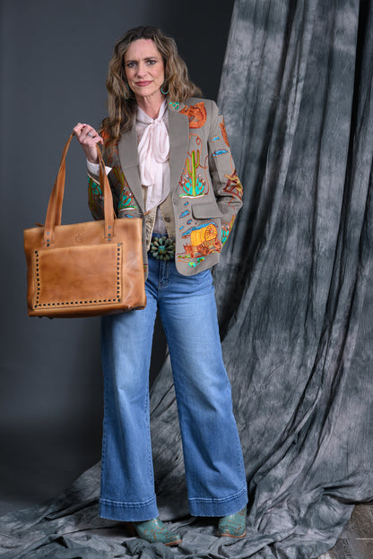 Western Chain Stitch Wagon Blazer