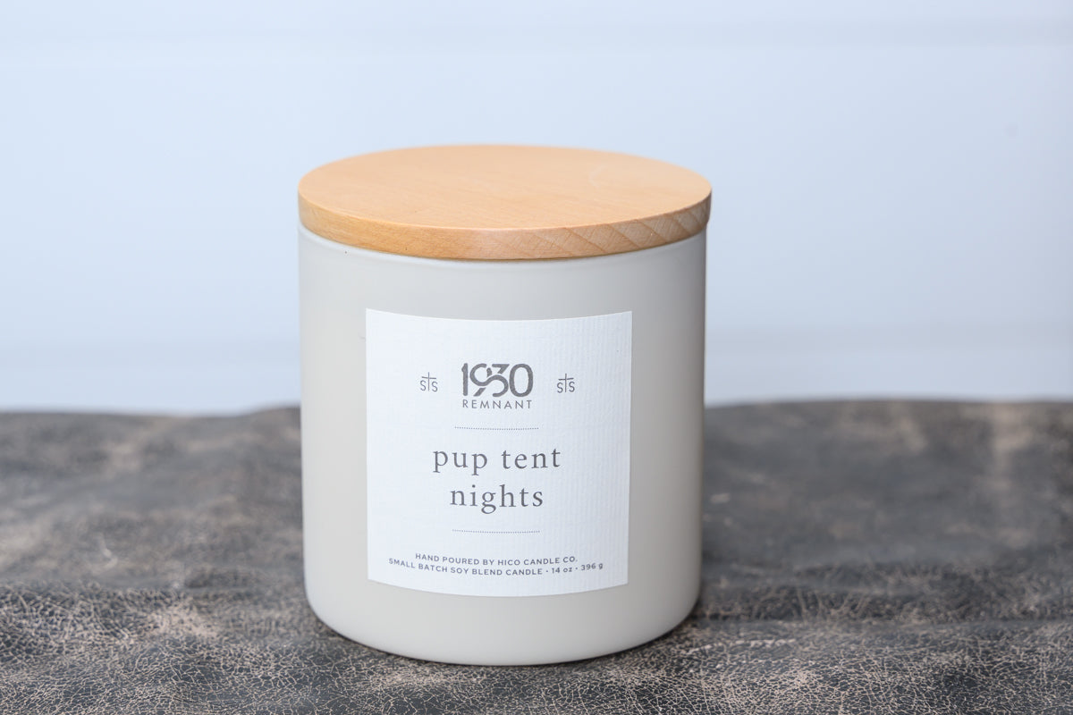 Pup Tent Nights Candle