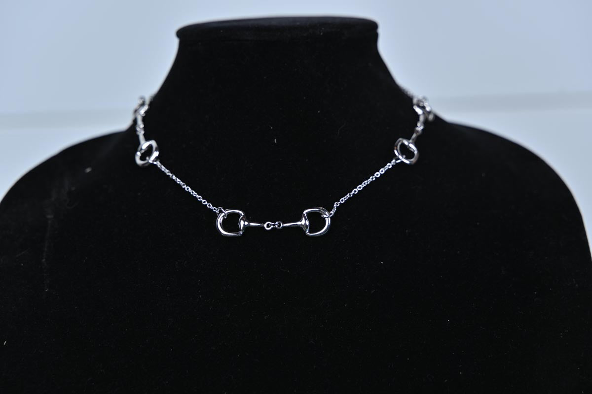 Short Snaffle Bit Chain Necklace