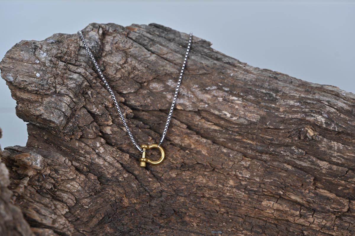 Mixed Metal Equestrian-Inspired Necklace