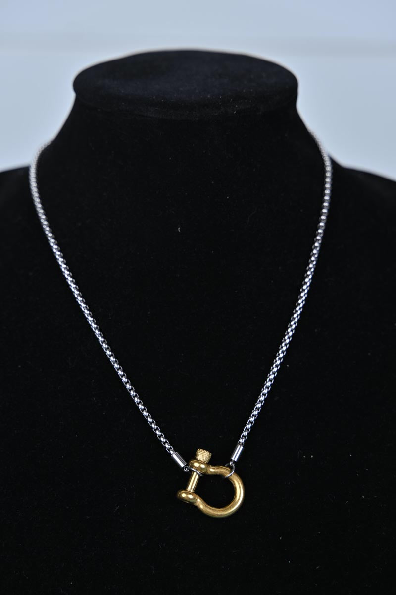 Mixed Metal Equestrian-Inspired Necklace