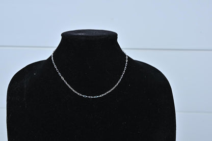 16" SS Paperclip Chain