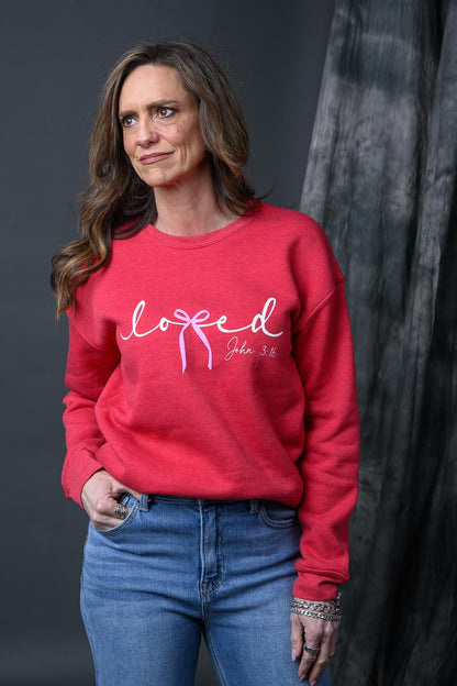Loved Bow Sweatshirt