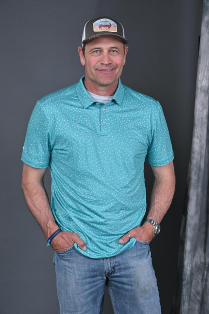 Stran Smith STS Ranch wearing Burlebo Par-Tee Performance Polo and STS Ranchwear cap