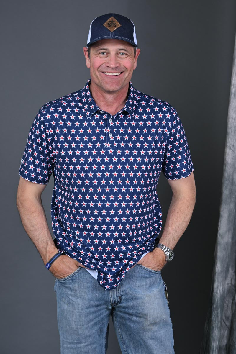 Stran Smith STS Ranch wearing Texas Vintage Perf Polo and STS Ranchwear hat