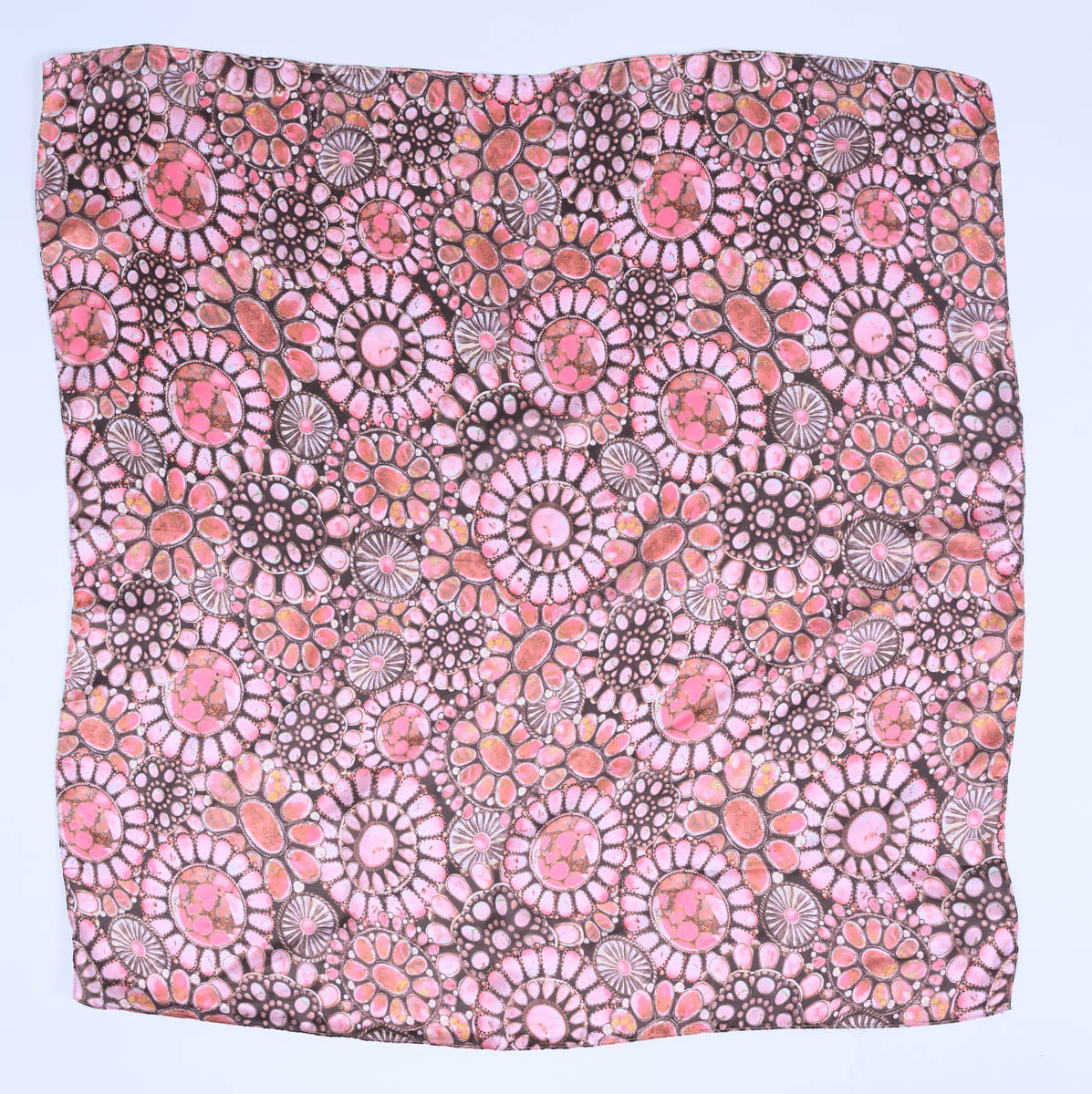 Pink Medallion Scarf