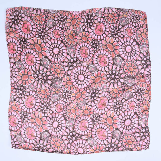 Pink Medallion Scarf