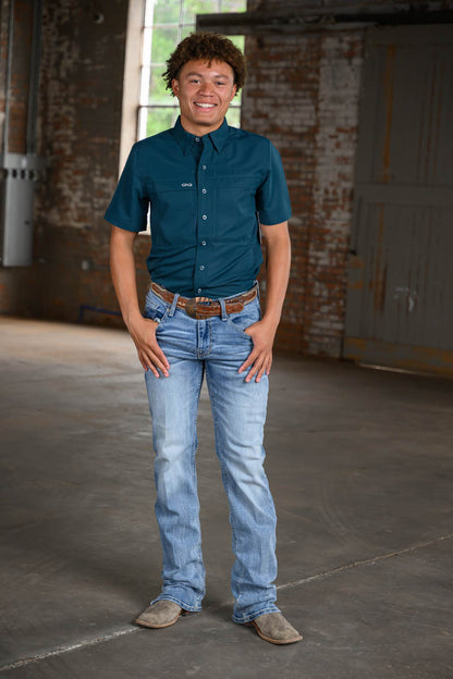 Game Guard Men’s Short Sleeve Oceanic Shirt – Lightweight Outdoor Performance Shirt