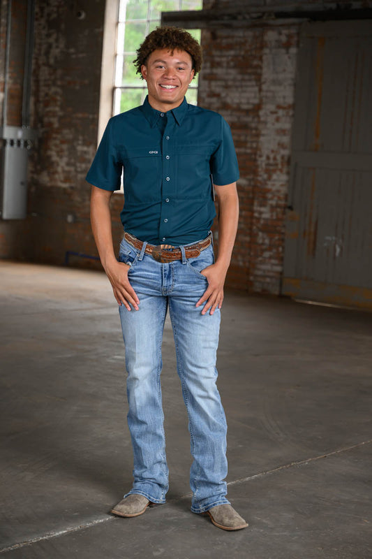 Game Guard Men’s Short Sleeve Oceanic Shirt – Lightweight Outdoor Performance Shirt