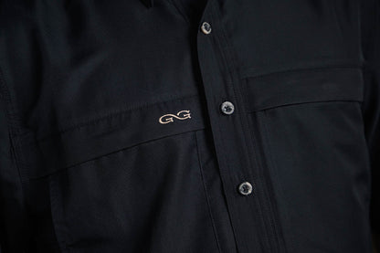 GameGuard Caviar Black Explorer Short Sleeve Shirt – Men's Performance Fishing & Outdoor Shirt