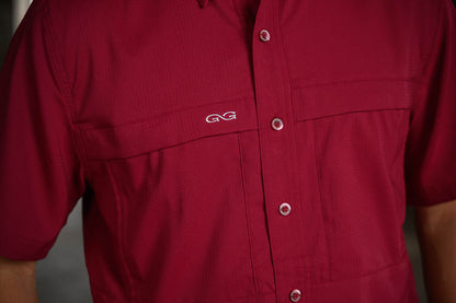 Game Guard Scout Shirt in Oxblood Red – Lightweight Outdoor Performance Shirt