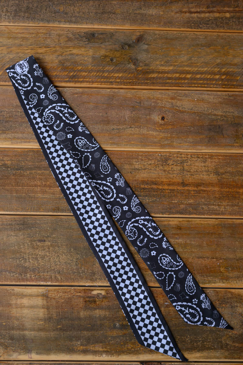 Luck Be a Paisley Twilly - Black