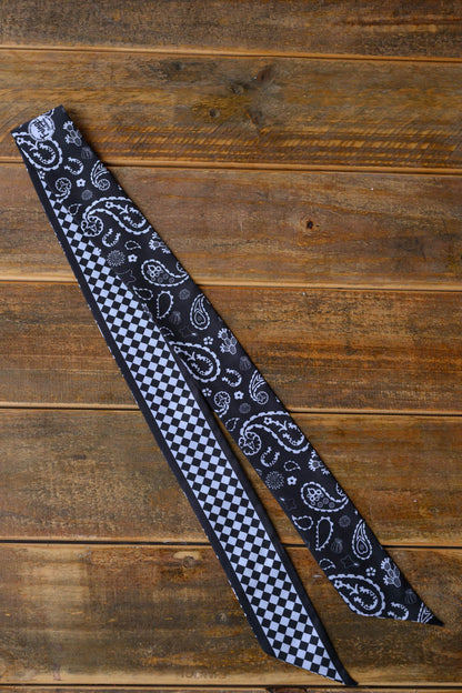 Luck Be a Paisley Twilly - Black