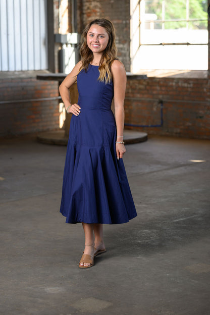 Navy A-Line Dress