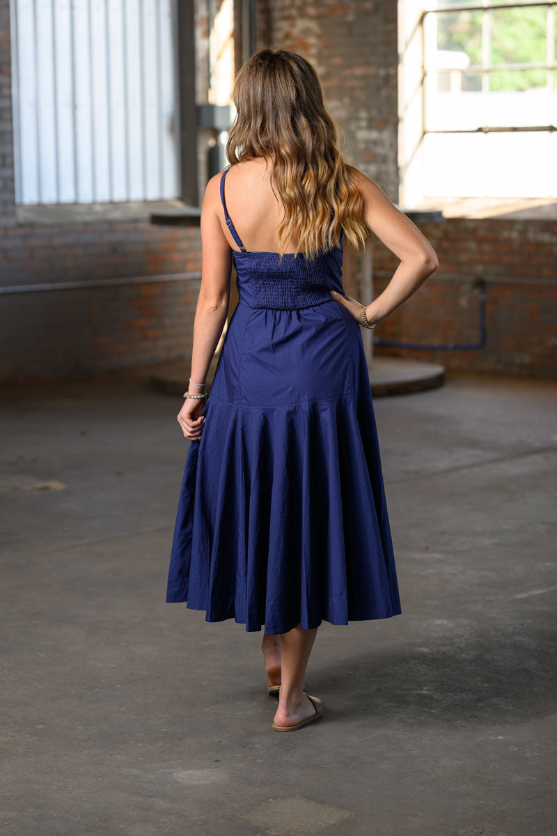 Navy A-Line Dress