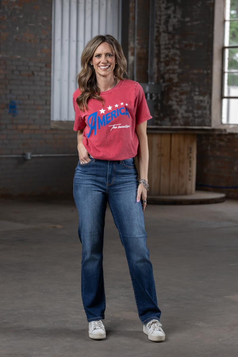 Judy Blue Vintage Wash Therma Denim Straight Leg Jeans – Women’s Boutique Denim