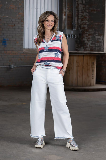 Risen Tummy Control High Rise Barrel Embroidered Pants – Women’s Boutique Denim