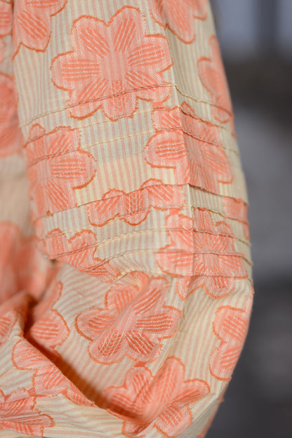 Ivy Jane Jacquard Stripe Shirt with Pleated Sleeves – Citron Women's Boutique Blouse