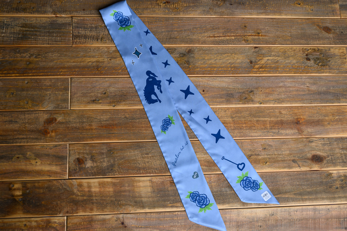 Horse Money Turquoise Company Horse Money Bleu Scarf – Western Boutique Fashion Scarf